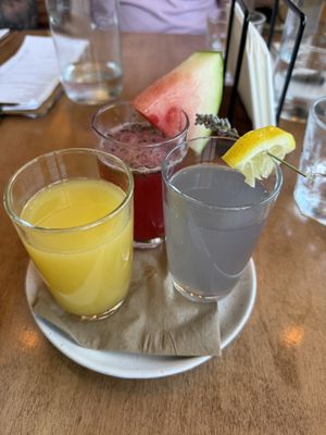 Mimosa flight  at The Osprey Nest Social House and Eatery in Williams Lake