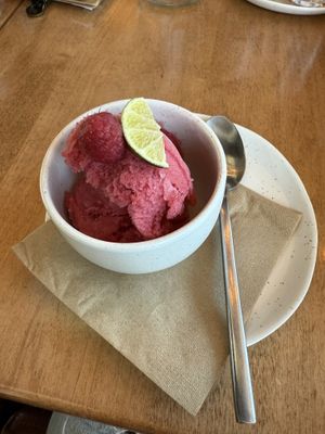 Sherbet - vegan   at The Osprey Nest Social House and Eatery in Williams Lake