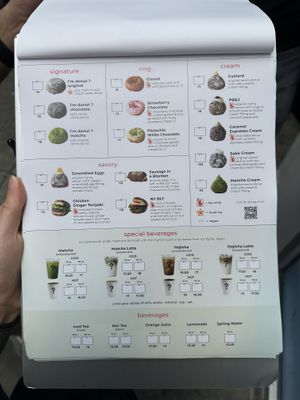 Menu  at I'm Donut in New York City