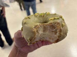 Pistachio white chocolate donut   at I'm Donut in New York City