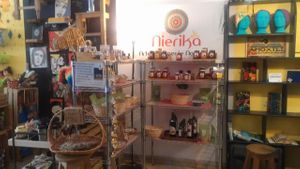Products in the store at Nierika Artesanal in Tijuana
