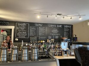 Counter ordering at Cellar Door Coffee Co in Garrettsville
