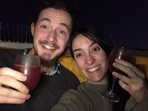 Sangria on roof terrace  at House of Wonders in Cascais