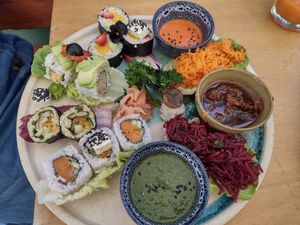 Sushi dish at House of Wonders in Cascais