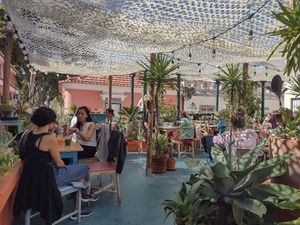 Garden space at House of Wonders in Cascais