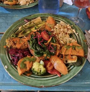 Vegan Plate of the day at House of Wonders in Cascais