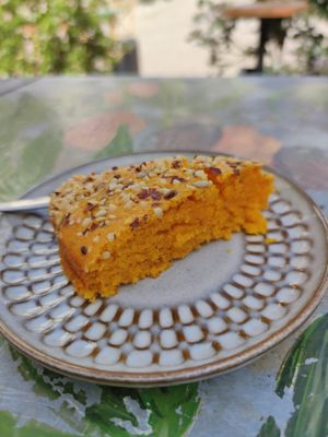 Vegan Carrot Cake at House of Wonders in Cascais
