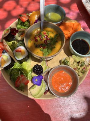 Vegan Sushi Plate   at House of Wonders in Cascais