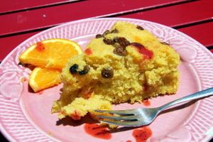 Vegan orange cake.  at House of Wonders in Cascais