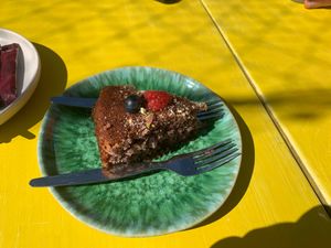 Almond Flour Berry Cake at House of Wonders in Cascais