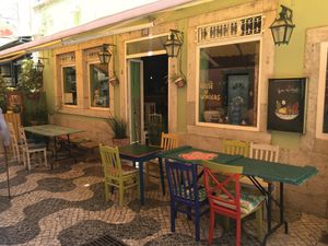 More outdoor seating area  at House of Wonders in Cascais