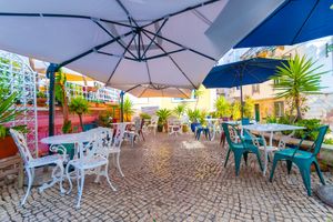 Enjoy a comfortable seating experience shielded from the sun and rain providing you the perfect space to relax and dine, no matter the weather in an open air space. at House of Wonders in Cascais