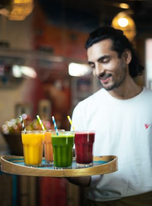 A rainbow of flavor and color straight form farm to your glass. at House of Wonders in Cascais