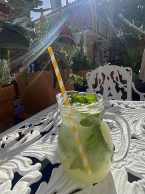 Lovely homemade lemonade.  at House of Wonders in Cascais