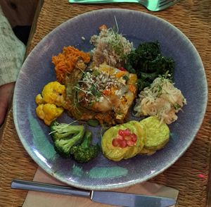 Lasana with veggies at House of Wonders in Cascais