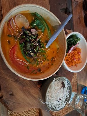 Thai soup at House of Wonders in Cascais