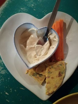 half eaten entree at House of Wonders in Cascais