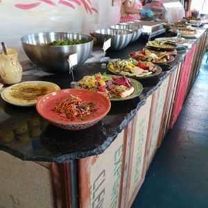 Vegan and vegetarian options for lunch  at House of Wonders in Cascais