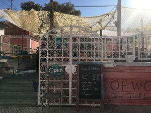 Outside terrace at House of Wonders in Cascais