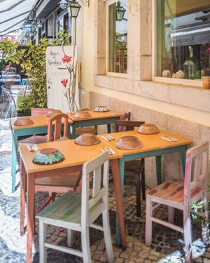 Seating outsides :) at House of Wonders in Cascais