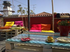 The terrace! at House of Wonders in Cascais