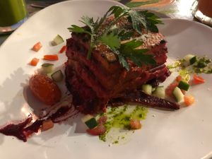 lasanha de beterraba at House of Wonders in Cascais