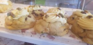 Pistachio cookie pie at Sunday Coffee & Kitchen in Newcastle Upon Tyne