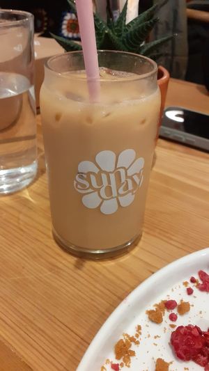 Iced oat latte at Sunday Coffee & Kitchen in Newcastle Upon Tyne