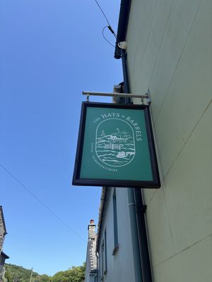 Pub sign   at The Hats and Barrels  in Harverfordwest