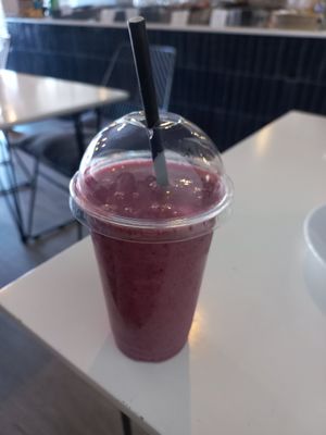 Banana and blueberry at Grounded in Bromley