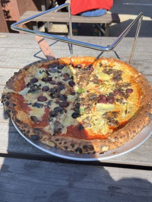 Well done Sottacetto vegan pizza. 10/10   at Ammazza in Atlanta