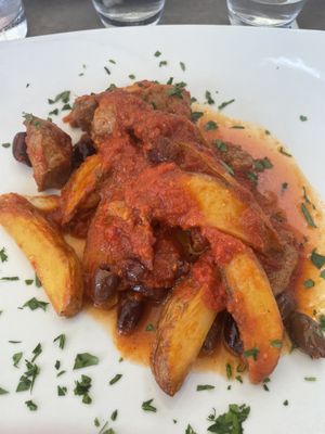 Seitan stew - delicious - leave room for this  at La Posteria Ristorante Pizzeria in Viareggio