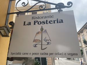 E Vegano … it’s even in the name   at La Posteria Ristorante Pizzeria in Viareggio