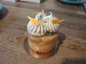 August 2025: Passion fruit and white chocolate at Vegalicious Pastry in Helsinki