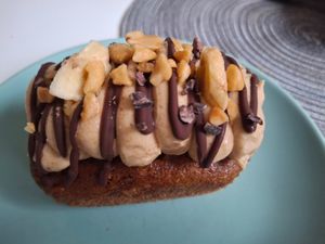 August 2025: Peanut butter, banana and chocolate loaf at Vegalicious Pastry in Helsinki