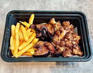 Mixed fried veggies plate at Falafel Al Rabiah Al Khadhra - Al Taawun  in Sharjah