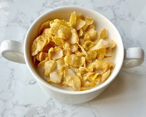 Gluten-free cornflakes  at Al Khan Restaurant in Sharjah