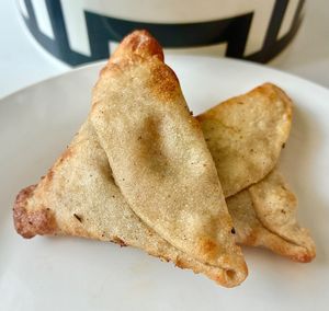 Purslane fatayer at So Free Organic Bakery in Dubai