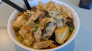 Veggie noodle soup 
(with various mock meats) at YOD in Haymarket
