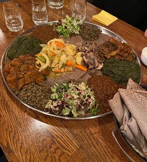 Vegan platter for 5 people at Kokob in Brussels