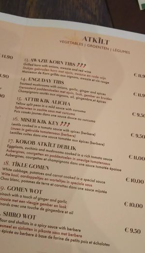 Vegan dishes at Kokob in Brussels