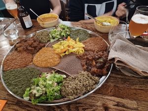 Vegan platter (for 5 people) at Kokob in Brussels