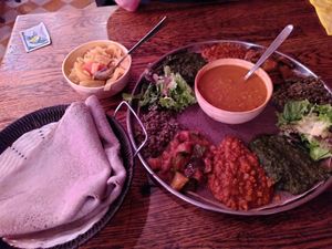 Large vegetarian menu for 2 at Kokob in Brussels