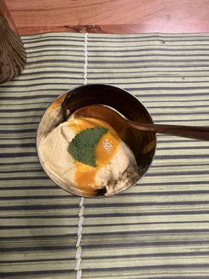 Mango mousse  at Madras Jungle in Interlaken