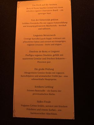 Vegan Menu „Ratatouille“   at Eat The Film in Hamburg