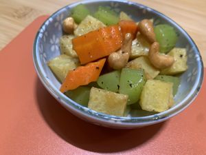 Cashew potato salad   at Zihualing Vegetarian Restaurant - 紫花令素食餐廳 in Tengchong
