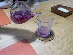 Rose tea   at Zihualing Vegetarian Restaurant - 紫花令素食餐廳 in Tengchong