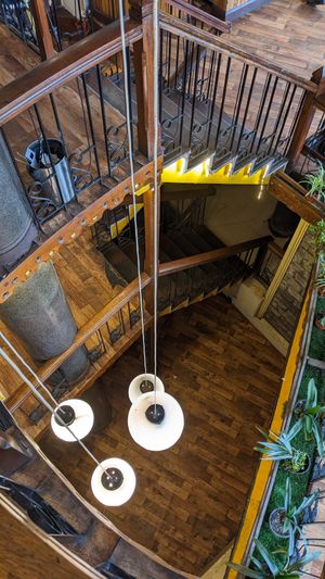 Cafe interior at Fiesta Minute Meals in Darjeeling