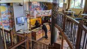 Cafe Interior at Fiesta Minute Meals in Darjeeling