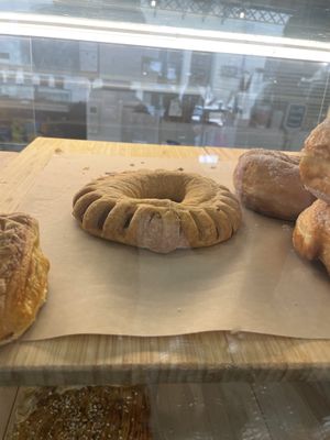 My addiction: the vegan chocolate ring  at Athanasiou Bakery in Methoni